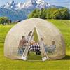 Generic Garden Dome Igloo | Tenda a bolle trasparente, resistente alle intemperie, con finestra e porta con cerniera per feste in cortile, 3,7 m trasparente da giardino