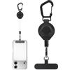 Generico Portachiavi Retrattile Antismarrimento A Mani Libere Lanyard Ad Alto | Portachiavi Moschettone Clip Anello per Outdoor Campeggio Escursionismo Zaino in Spalla Corsa Sport Borraccia Borsa