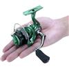 Generic Mulinello compatto da pesca sul ghiaccio serie 500/800 3+1BB rapporto 5,2:1 | Mulinello leggero a gioco zero con potente trascinamento massimo da 5 kg