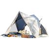 Generic Tende per Camping Tenda Spiaggia | Riparo pieghevole per 3-4 persone, impermeabile, installazione automatica, per campeggio, escursionismo, viaggi