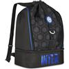 Seven Zaino Sport Inter 24L con Fondo Rigido Portascarpe e Tasca Portaborraccia, 31 x 48 x 19 cm, in Poliestere, Zip con Tirazip Personalizzati, per Palestra, Allenamenti e Tempo Libero
