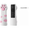 TEHAOUU Custodia per telecomando in silicone, compatibile con telecomando TV per Xiaomi e Redmi TV, a forma di zampa di gatto, morbida custodia protettiva con cordino per controller TV di casa, bianca