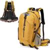 Yeaxxsqy Zaino da trekking per uomo Zaino da viaggio esterno leggero impermeabile per campeggio e trekking, giallo