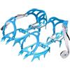 Generic Ice Cleats - 14 pinze di trazione artiglio | Ramponi da neve in alluminio | Tacchetti in lega di alluminio a 14 artigli con cinghie in TPU, migliorano la trazione su neve e ghiaccio per escursioni