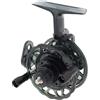Generic Mulinello da pesca su ghiaccio/zattera 63 mm for mano destra Ruota esca con regolazione della resistenza del PC bobina libera un clic