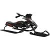 hongward Slittino da neve per bambini, Snowglider, Snowracer, slittino da corsa | Giocattolo da neve, guida su pista, corda di trazione, volante con ammortizzatore a molla, portata 60 kg