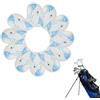 Generic Etichette di numero ibride di legno protettive impermeabili delle coperture | PU per driver, Fairway Woods, ibridi, mazze da golf all'aperto, accessori da viaggio