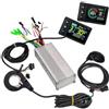 Generic Controller Motore brushless 500W 22A E-Bike 24V 36V 48V S866 1S Display LCD a Colori UART No.2 Kit for Scooter Elettrico da Bicicletta