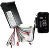 Generic Regolatore di Onda sinusoidale del Motore Senza spazzole 36V 48V 60V 64V 350W/500W/1000W/1500W 25A con Display LCD della velocità for E-Bike