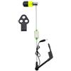 Whychstore Allarme LED per pesca alla carpa, con luce brillante, in filo di acciaio inox, compatibile con attrezzi (giallo)