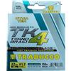 Trabucco Dynatex TK4 Tekno Braid Verde Scuro 150m 0,18mm | Alta Resistenza Abrasione, 22 Lb / 9,9 kg, 4 Trefoli P.E., Classe Tournament, Diametro 0,18mm