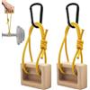 Generisch 1 paio di ditali in legno per trazioni | Hangboard per allenamento da arrampicata, per rafforzare la forza di presa, per arrampicata sugli alberi
