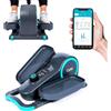 Cubii GO - Pedale ellittico da tavolo per bicicletta, con schermo LCD per fitness tracker, resistenza regolabile, lavoro da casa, ruote integrate e manico espandibile portatile