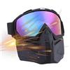 Generisch Occhiali protettivi per moto, maschera integrale rimovibile | Occhiali da moto per la guida, per saldatura, lavori di costruzione, golf, ciclismo, lavoro, sport, attività all'aperto