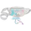 Generic Borsa sul Petto con Paillettes, Marsupio Argento in Poliestere
