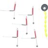 NexRen Amo da pesca ponderato 10 g in acciaio inox per aragosta (con spine) | Set da 6 pezzi, corpo in acciaio inox, galleggiante in plastica, funzione luce notturna, ideale per gamberetti di fiume
