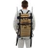 KIGNIEK Telaio robusto per zaino, telaio pieghevole per zaino | Carrier Backpack Frame, telaio in alluminio, telaio per carico, per escursioni, trekking, attrezzature all'aperto