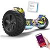 RCB Hoverboard 8,5 Fuoristrada, APP controllo, LED Bluetooth Integrato con Motore Potente, Per tutti i terreni Elettrico Fuoristrada Hoverboards, Regalo per adolescenti e adulti