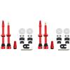 Adiythbm Stelo valvola 60mm rosso metallo/plastica Costruire Tubeless Set | Costruzione multimateriale per una maggiore e flessibilità d'uso su mountain bike e bici da strada.