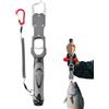 Generisch Pinza per labbra da pesca 2 in 1 con bilancia da 18 kg | Attrezzatura per pesca in kayak per trota, pesce persico, siluro, pesca in spiaggia, pesca in barca, pesca in kayak