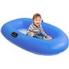 Generisch Gonfiabile, 80 kg, 160 x 110 cm, per bambini | Fondo trasparente per osservare la pagaia e galleggiare sul fiume e sul lago, per bambini e adulti