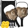 FRODOTGV Ghepardo Leopard Vetroresina Pickleball Paddle | Pala de Pickleball fibra de vidrio per giocatori intermedi