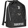Seven Zaino Sport Juventus 24L con Fondo Rigido Portascarpe e Tasca Portaborraccia, 31 x 48 x 19 cm, in Poliestere, Zip con Tirazip Personalizzati, per Palestra, Allenamenti e Tempo Libero