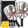 FRODOTGV Octopod Kraken - Set di 4 palette da pickleball in fibra di carbonio | Pala de Pickleball fibra de vidrio per giocatori intermedi