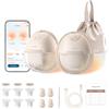 eufy Security Eufy - Tiralatte indossabile S1, tiralatte elettrico a mani libere con tecnologia di riscaldamento, controllo tramite app, ritmo intelligente personalizzato, aspirazione ospedaliera, portatile