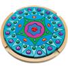 ANDREU TOYS Mandala in Legno Massello con Gemme Colorate - 44 Pezzi