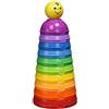 Fisher-Price Scodelle Trasformelle, 10 Coloratissime Scodelle Numerate, Include Pallina Sonaglino, Giocattolo per Neonati 6+Mesi, W4472