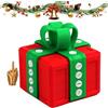Generic La Scatola Scherzo - Regalo Divertente con Dito Medio, Challenge di Viti 3D Stampate, Decorazione Interattiva Colorata, Regalo Spassoso per Scherzi e Malizia a Natale