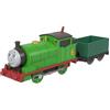 THOMAS & FRIENDS Il Trenino Thomas - Percy, locomotiva e vagone merci in metallo motorizzati con alimentazione a pile, personaggio della serie Classica, giocattolo per bambini, 3+ anni, JGF94