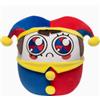 Tikwisdom Amazing Circus Merch Pomni Jax - Peluche a forma di circo, simpatico personaggio dei cartoni animati, morbido cuscino imbottito, idea regalo per i fan, colore rosso