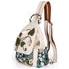 AULUDA Borsa a tracolla convertibile da ragazza, realizzata a mano, in tela, di alta qualità, casual, da donna, Palude Verde, M