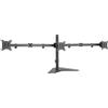 LogiLink Supporto per monitor in alluminio per 3 monitor (17-27), lunghezza braccio: 658 mm, con supporto per smartphone