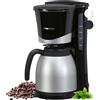 Clatronic® KA 3327 - Macchina da caffè con filtro da 8 a 10 tazze, con caraffa termica, sistema antigoccia e spegnimento automatico, inserto filtro estraibile, indicatore del livello dell'acqua, 1