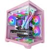 Mars Gaming MC-VIEW2, Case Gaming MicroATX, Doppio Vetro Temperato Continuo Senz