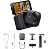 Insta360 GO Ultra Pack Smart Nero Notte Mini action cam 4K vlog camera