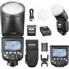 GODOX V1 PRO C Speedlight Testa Tonda Flash 76Ws TTL 1/8000 HSS Wireless 2,4G V1