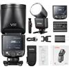 Godox V1 Mid C Flash Speedlite V1mid C 55Ws TTL ad alta velocità testa rotonda