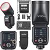 Godox V100N Flash a testa tonda Touch Screen 100Ws Global Shutter Flash Sync