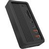 ICY BOX Docking Station IB-DK4072M-CU31 Ladegerät Gigabit Ethernet Nero