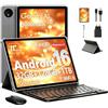 MENTUME Tablet 11 Pollici con Gemini AI, Tablet Android 16 con Cover, Mouse & Tastiera, Octa-Core, 32 GB RAM + 128 GB ROM + 1 TB TF, 1920x1200 Display HD, 90 Hz, Fotocamera Doppia 8MP + 16MP, 8000mAh (Grigio)