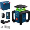 Bosch Professional Bosch Livella Laser Rotante PRO GRL18V-3-31G (laser verde, protezione IP66, doppia alimentazione, +/- 1,5 mm di precisione a 30 m, LR3-2 + staffa, BA 18-C, L-BOXX 374)