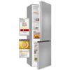 Exquisit Congelatore KGC320-95-E-040C inoxlook | capacità utile 315 l | illuminazione a LED | fermata della porta sostituibile | larghezza 60 cm