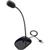 Generico Microfono Desktop USB - Microfono Condensatore Con Indicatore A LED, Pulsante Muto, Supporto Stabile, Riduzione Del Rumore, Acquisizione Audio Chiara | Podcasting E Streaming Di Insegnamento On