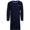 Henry Terre Camicia da notte termica da uomo, a maniche lunghe, design ondulato, tasca sul petto, taglia M-3XL