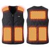 Generico Gilet Riscaldata per Uomo Donna Gilets con Zip in Cotone 7 Zone Riscaldamento Giacca Tinta Unita in Cotone Giubbotto Termico Riscaldato Unisex Elettrico Riscaldato con USB Invernale