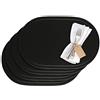 Westmark Set da tavola/Tovagliette americane, 4 Pezzi, 45,5 x 29 cm, Vinile, Nero, Saleen Edition: Fun